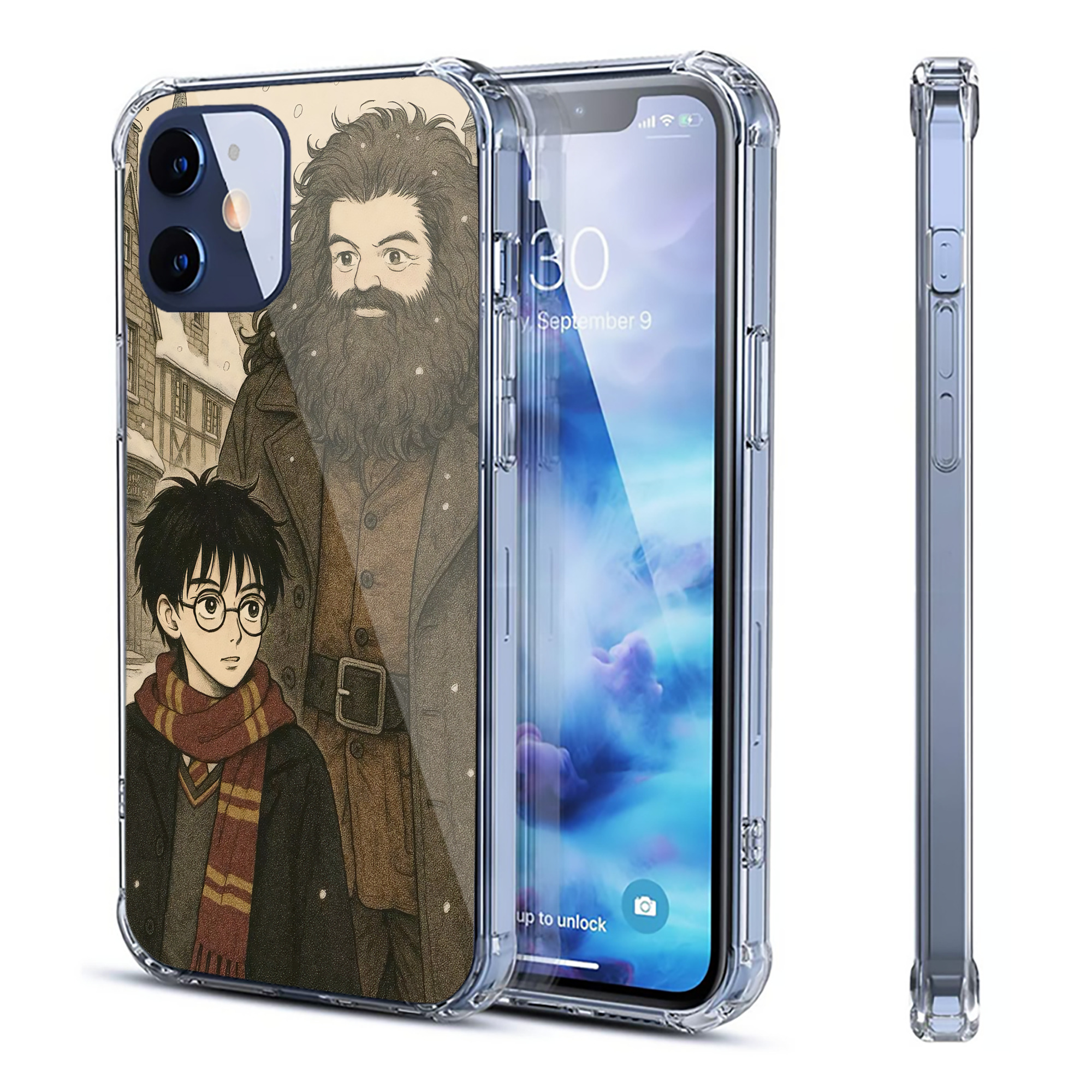 （画像用） Harry Potter ハリー・ポッターシリーズ 【iPhone 12シリーズ対応】透明スマホケース（クリアソフトケース）